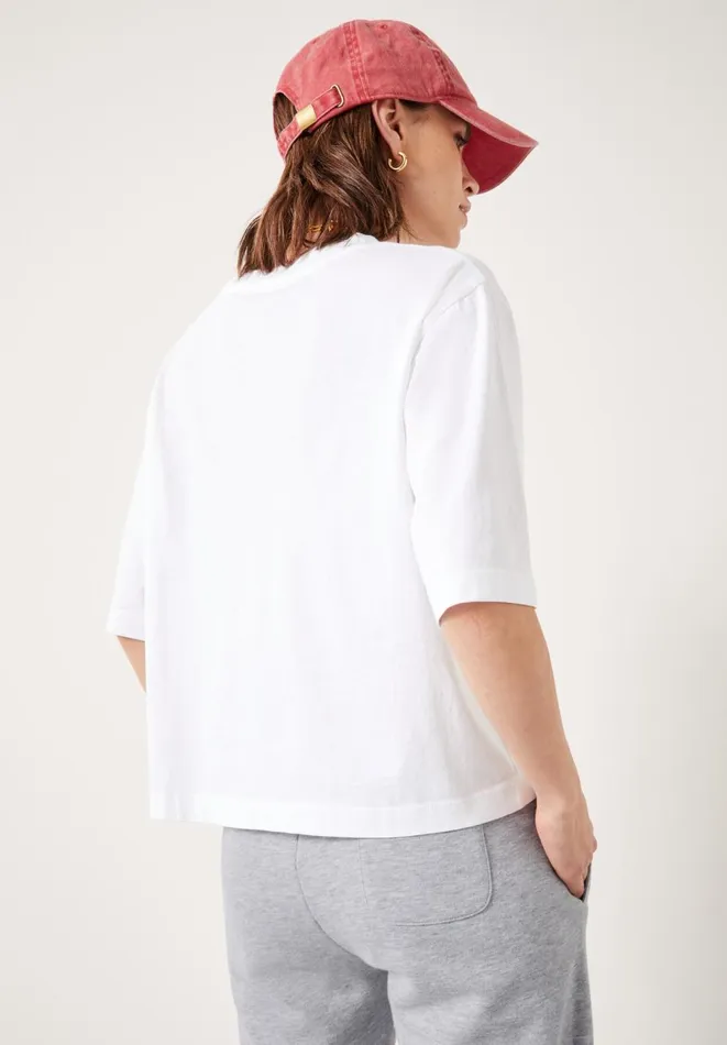 Hush Tops and Tshirts Women Rainbow L039artiste Graphic TShirt White