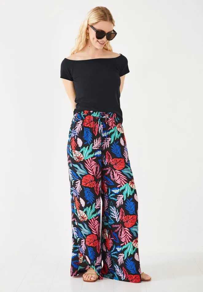 Hush Tops and Tshirts Women Raya Bardot Jersey Top Black