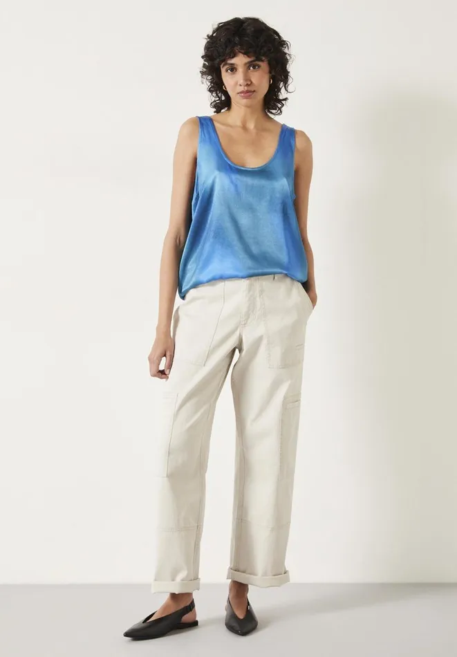Hush Tops and Tshirts Women Sage Tank Top Ombr Colour Wash