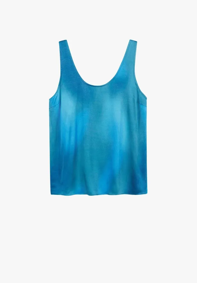 Hush Tops and Tshirts Women Sage Tank Top Ombr Colour Wash