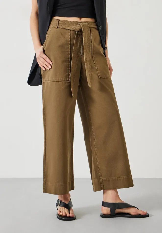 Hush Trousers Women Annie Ankle Grazer Trousers Khaki Hush Trousers Women Annie Ankle Grazer Trousers Khaki