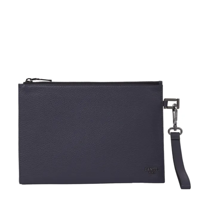 Ipad Mini Zipped Pouch Navy Blue Men Lancel Business Bags