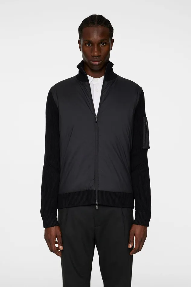 JLindeberg Knitwear Men Beck Knitted Hybrid Jacket