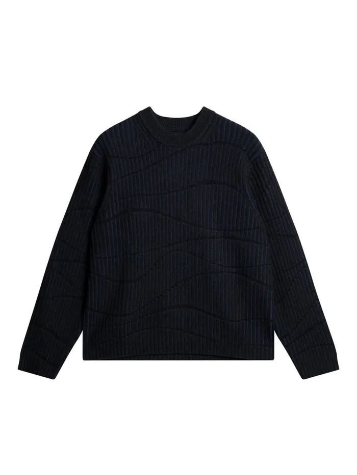 JLindeberg Knitwear Men Ken Resonance Jacquard Crew