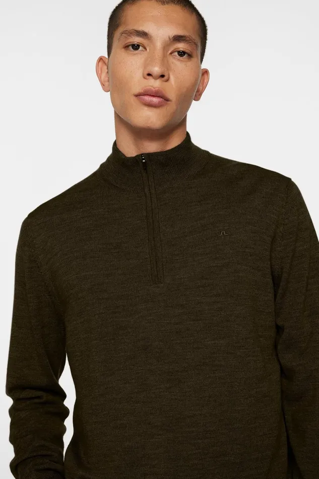 JLindeberg Knitwear Men Kiyan Quarter Zip Sweater
