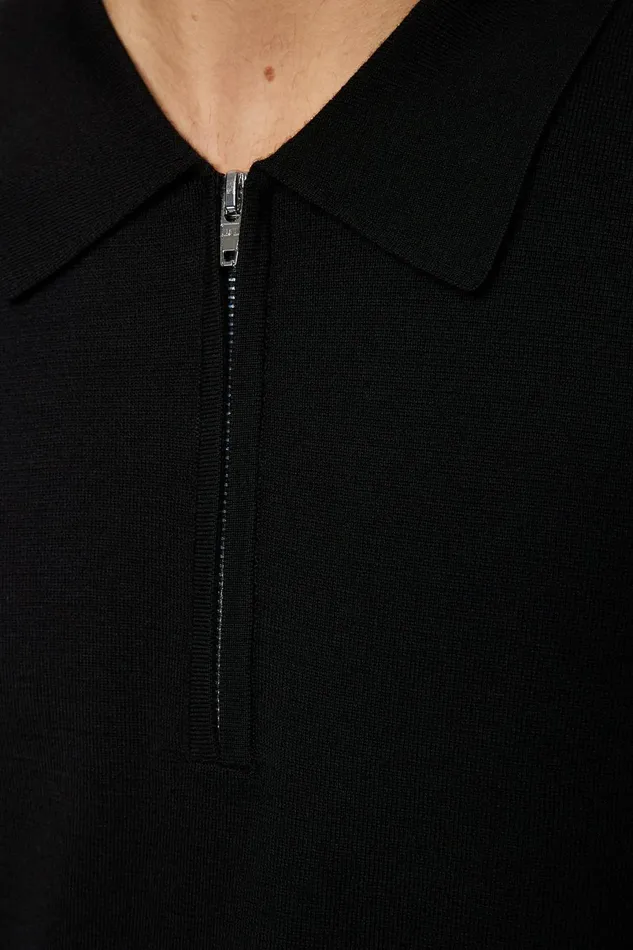 JLindeberg Knitwear Men Tyler Quarter Zip Knit Polo