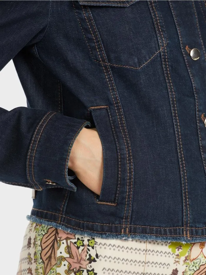 Jacken Damen Marc Cain JeansJacke 034Rethink Together034 Vintage Indigo