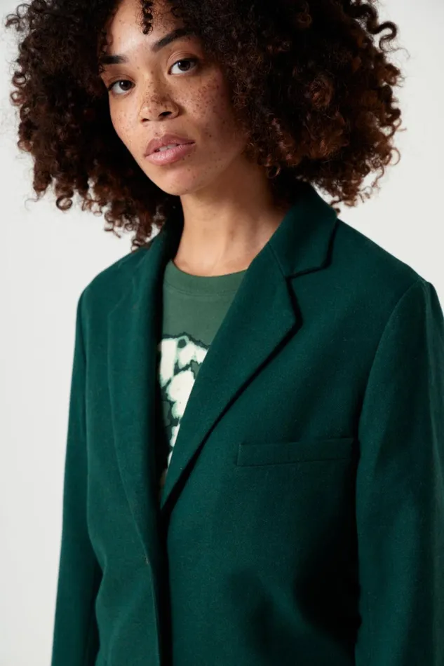 Jackets and Coats Women Leon and Harper The Suit Jacket Green