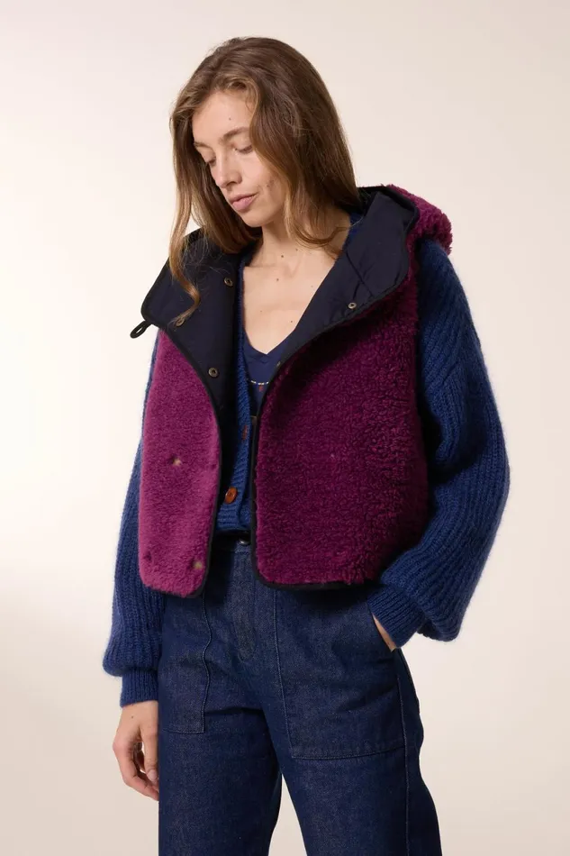 Jackets and Coats Women Leon and Harper Vilhelm Pln Jacket Purple