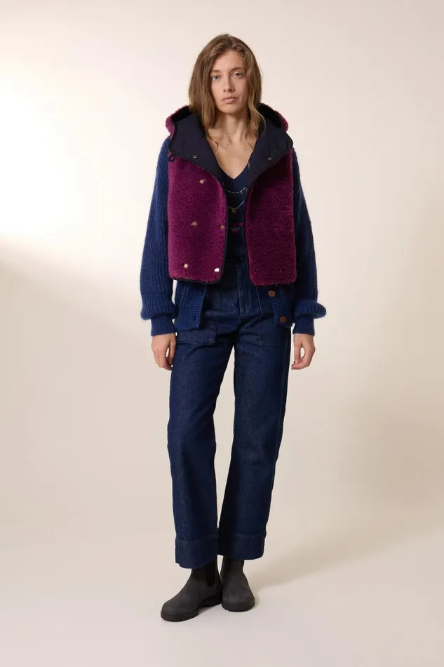 Jackets and Coats Women Leon and Harper Vilhelm Pln Jacket Purple