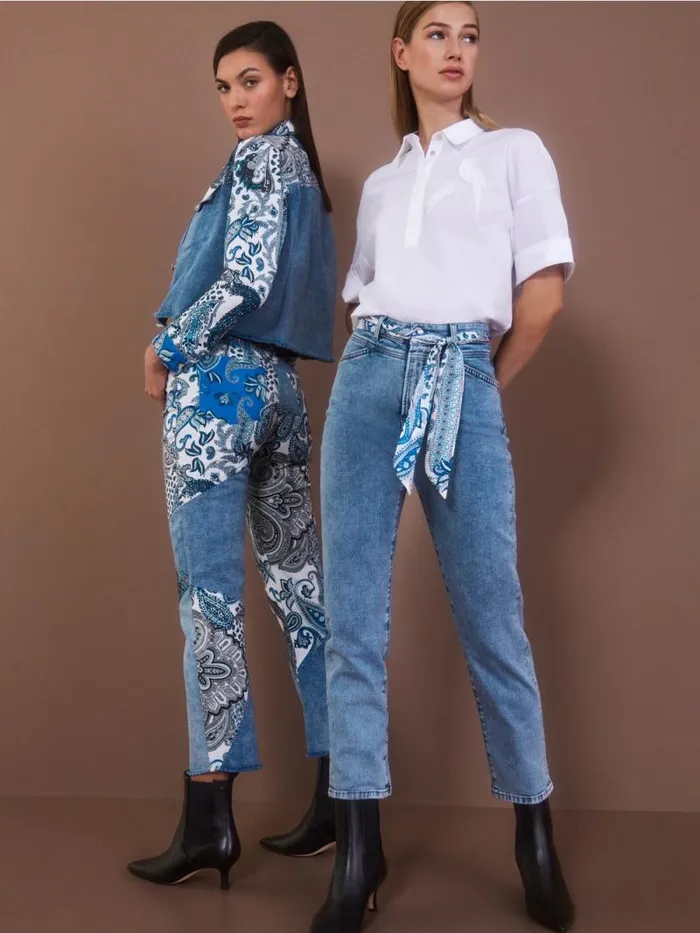 Jeans Damen Marc Cain 034Rethink Together034 Jeans RIAD Vintage Blue