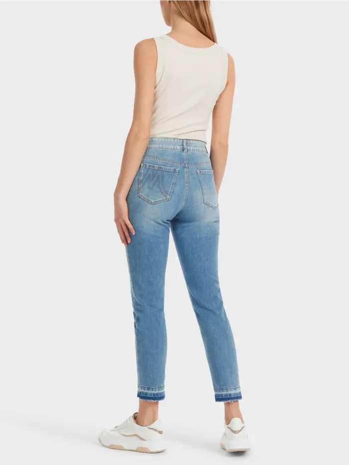 Jeans Damen Marc Cain FivePocket Jeans SILEA Mit Used Effekten Vintage Blue