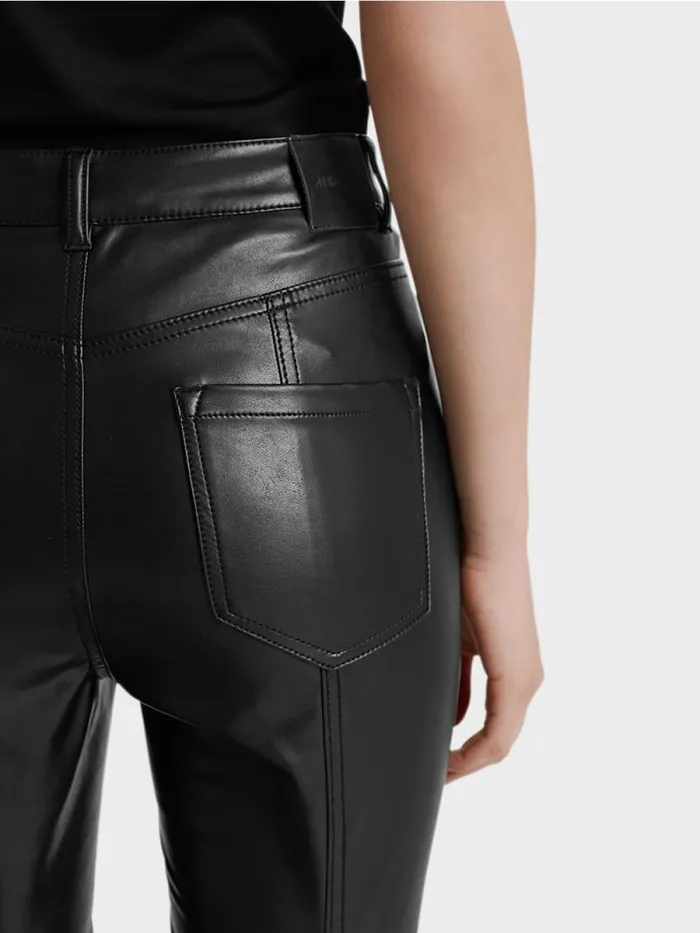 Jeans Damen Marc Cain Rhrenhose Aus Kunstleder Black