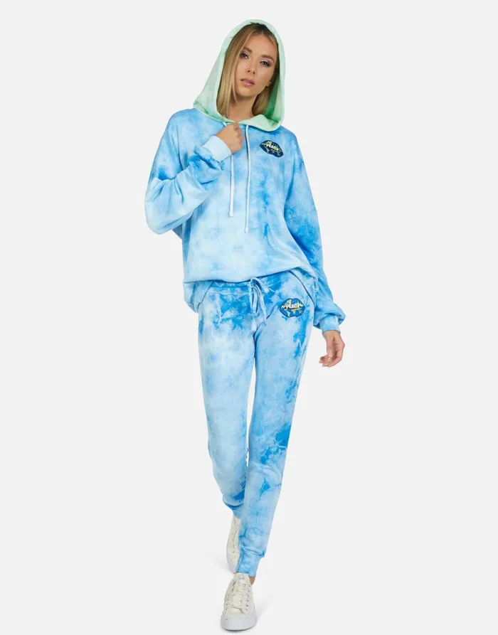 Jess World Peace Lips Blue Clouds Women039s Lauren Moshi Long Sweatpants