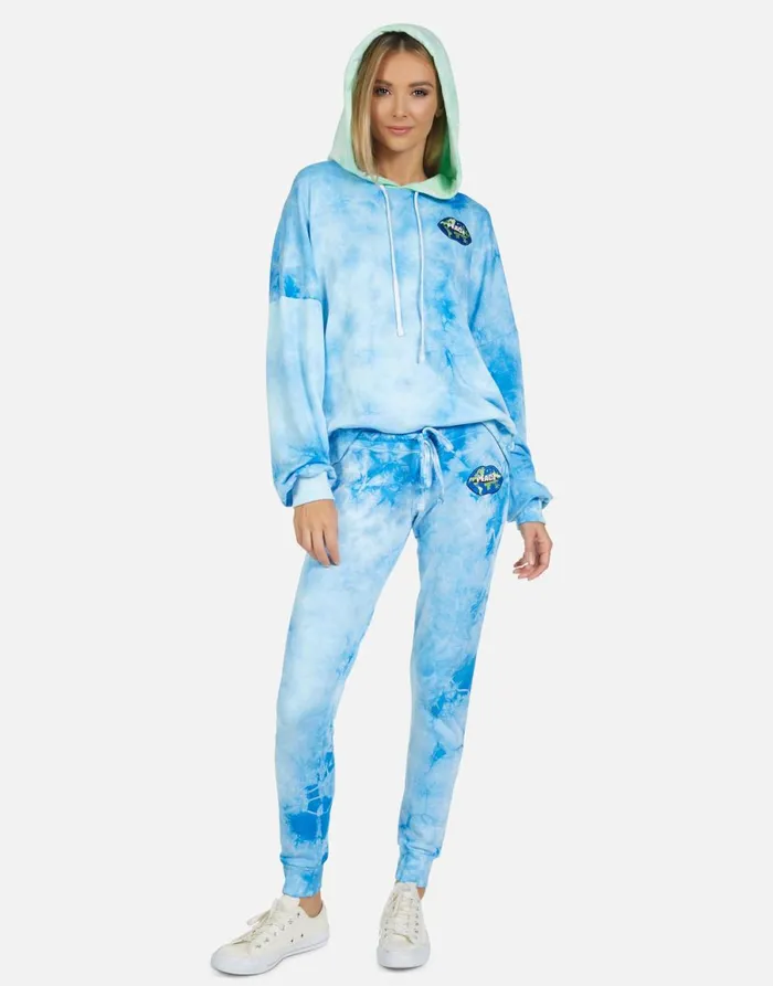 Jess World Peace Lips Blue Clouds Women039s Lauren Moshi Long Sweatpants