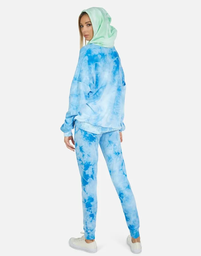 Jess World Peace Lips Blue Clouds Women039s Lauren Moshi Long Sweatpants
