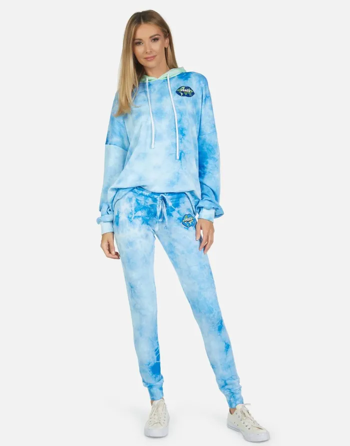 Jess World Peace Lips Blue Clouds Women039s Lauren Moshi Long Sweatpants