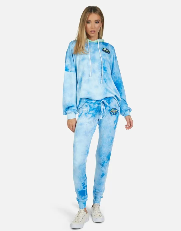 Jess World Peace Lips Blue Clouds Women039s Lauren Moshi Long Sweatpants