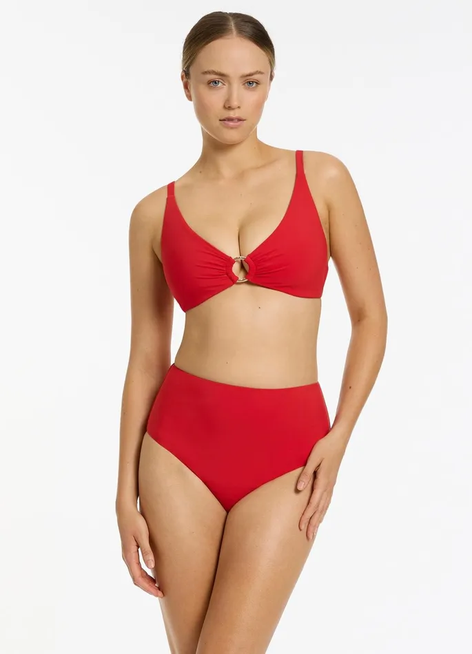 Jetset High Waisted Bikini Bottom Rosso Women JETS Australia High Waist Bikini Bottoms