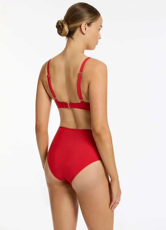 Jetset High Waisted Bikini Bottom Rosso Women JETS Australia High Waist Bikini Bottoms