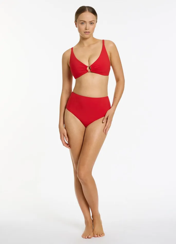 Jetset High Waisted Bikini Bottom Rosso Women JETS Australia High Waist Bikini Bottoms