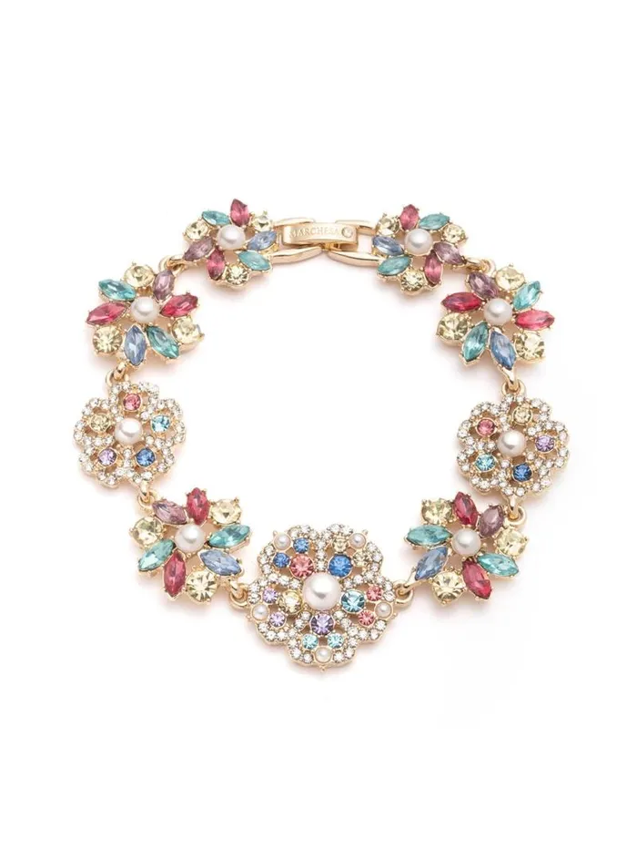 Jewelry Marchesa Bracelets Multi Fresh Floral Bracelet Multi