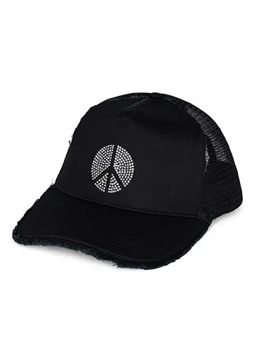 Jilly Crystal Peace Black Women039s Lauren Moshi Hats