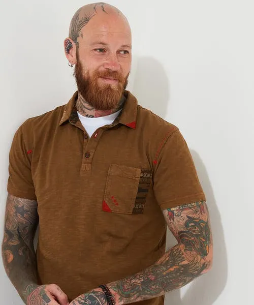 Joebrowns Casually Customised Polo Shirt Brown Apparel Polo Shirts Joebrowns Casually Customised Polo Shirt Brown Apparel Polo Shirts