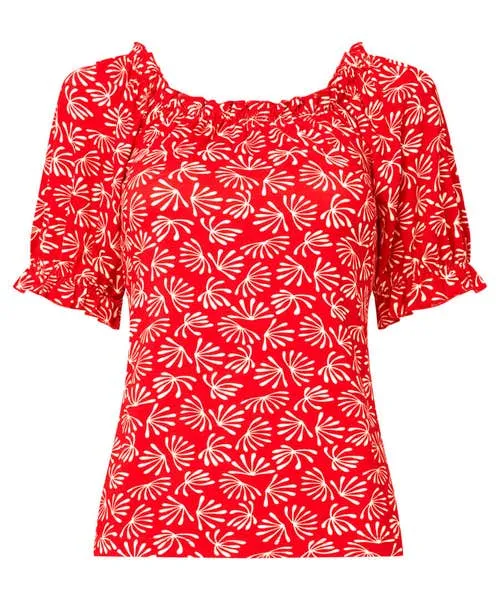 Joebrowns Summer Sands Boho Top Red Apparel Tops Tunics and Blouses