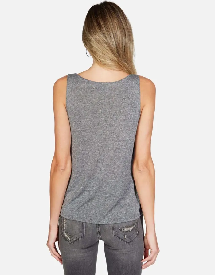 Julianna Rainbow Horseshoe Heather Grey Women039s Lauren Moshi Tanks