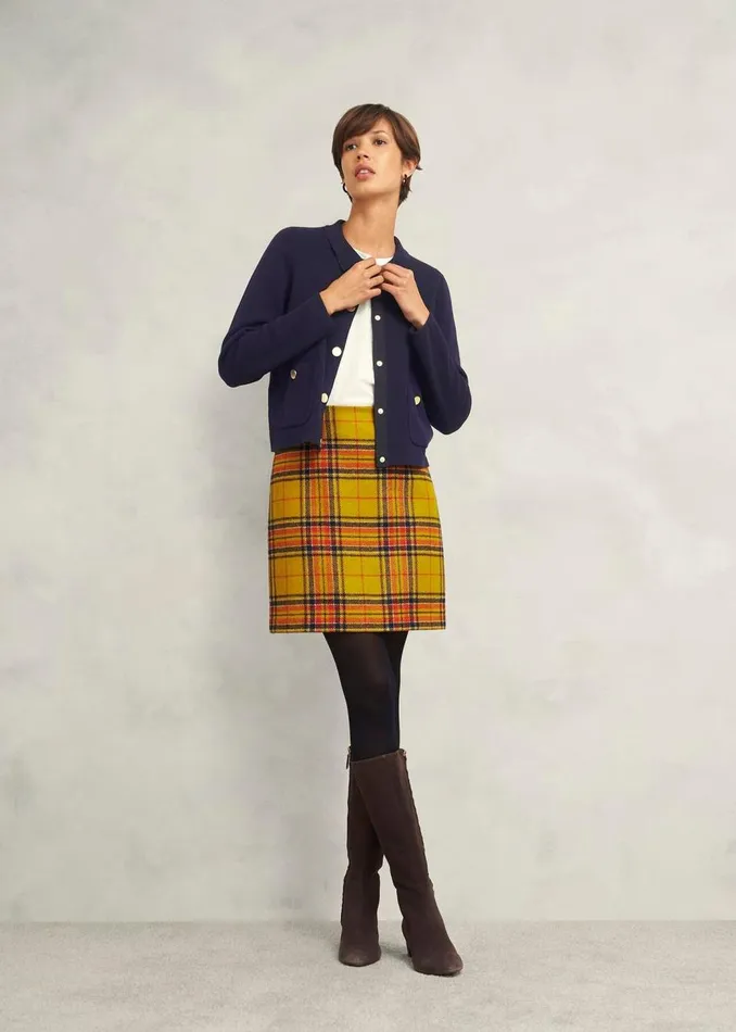 Jumpers and Cardigans Women HOBBS Daisy Cotton Wool Knitted Jacket Hobbs Navy