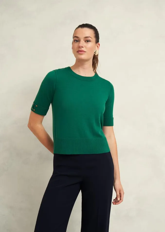 Jumpers and Cardigans Women HOBBS Leanne Jumper With Wool Agate Green