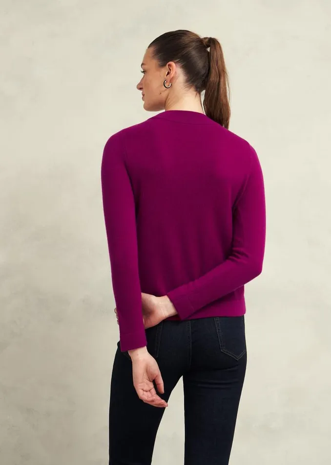 Jumpers and Cardigans Women HOBBS Talia Wool Cashmere Jumper Dahlia Purple