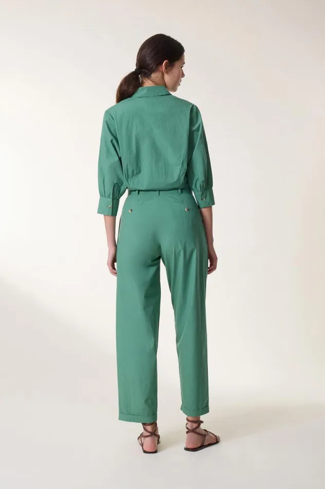 Jumpsuits Women Leon and Harper Combinaison Ortense Pl2 Grass