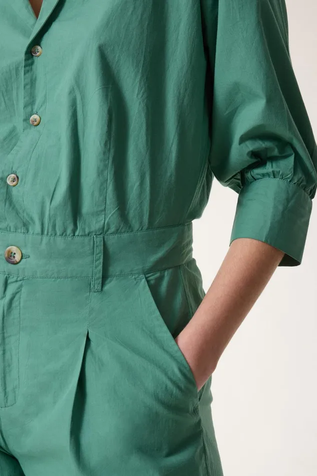 Jumpsuits Women Leon and Harper Combinaison Ortense Pl2 Grass