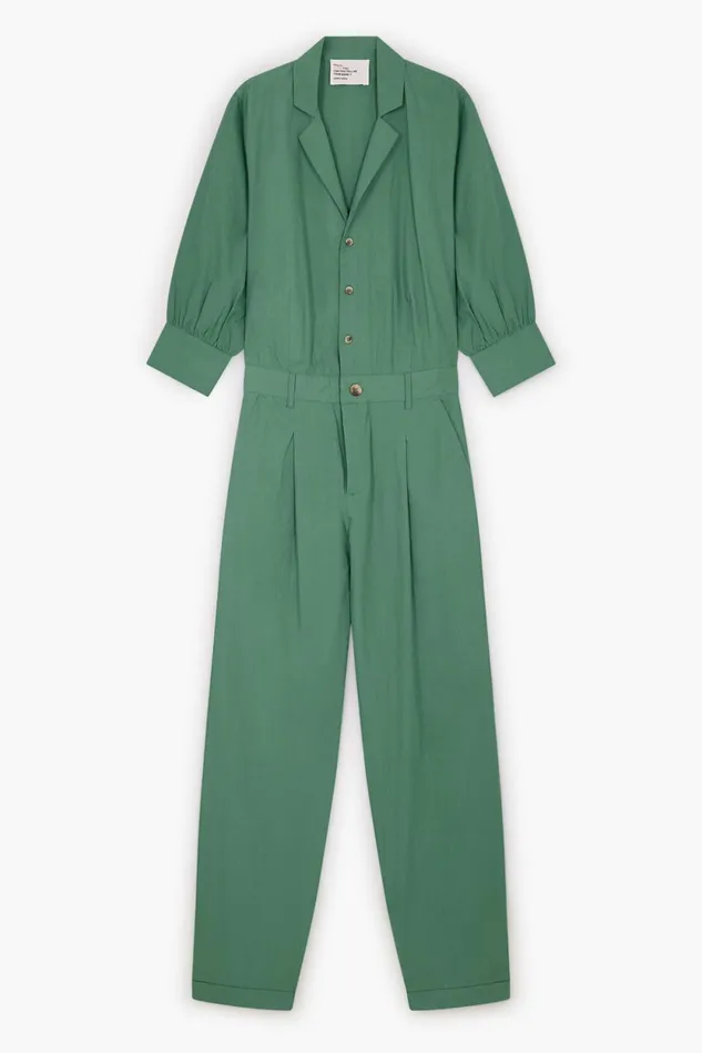 Jumpsuits Women Leon and Harper Combinaison Ortense Pl2 Grass