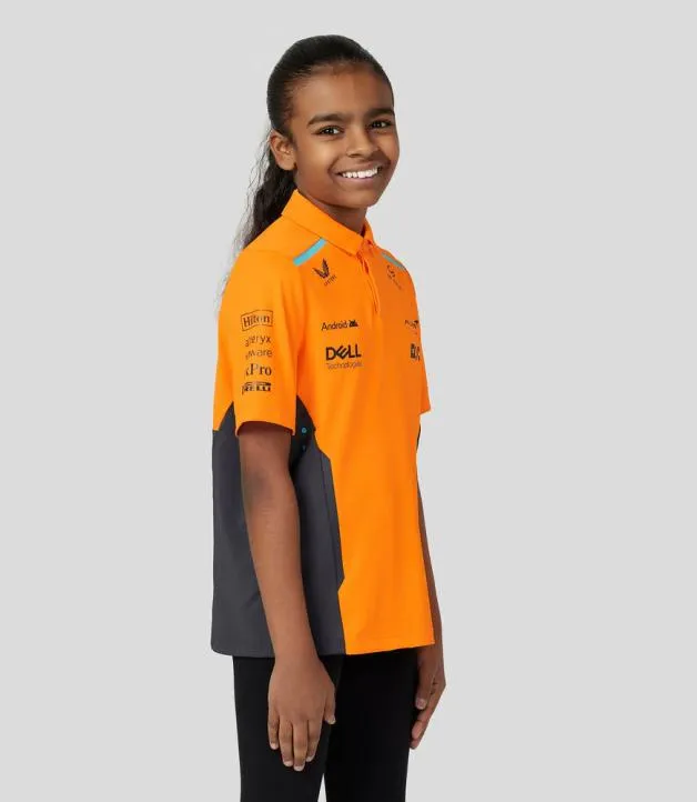Junior Castore Junior McLaren Official Teamwear Polo Shirt Formula 1