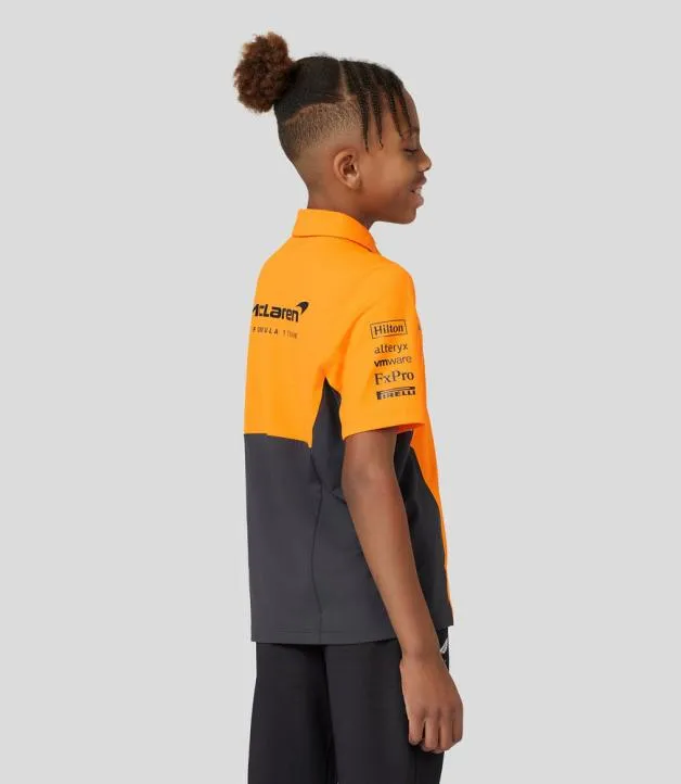 Junior Castore Junior McLaren Official Teamwear Polo Shirt Formula 1