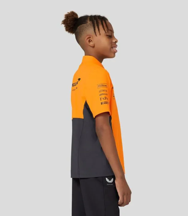 Junior Castore Junior McLaren Official Teamwear Polo Shirt Formula 1