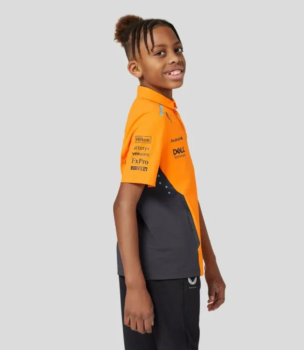 Junior Castore Junior McLaren Official Teamwear Polo Shirt Formula 1