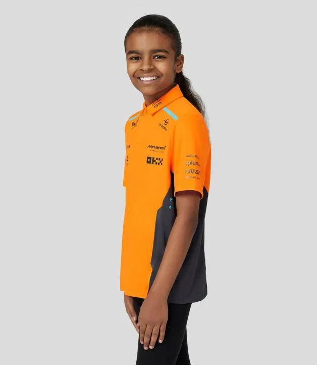 Junior Castore Junior McLaren Official Teamwear Polo Shirt Formula 1