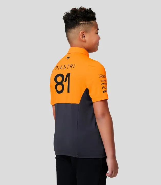 Junior Castore Junior McLaren Official Teamwear Polo Shirt Oscar Piastri Formula 1