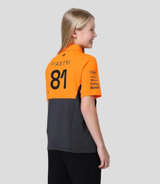 Junior Castore Junior McLaren Official Teamwear Polo Shirt Oscar Piastri Formula 1