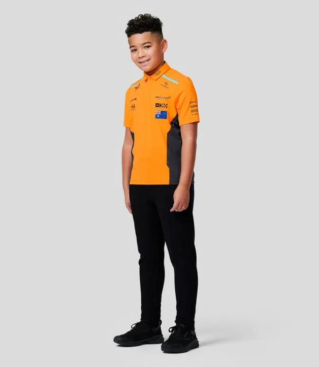 Junior Castore Junior McLaren Official Teamwear Polo Shirt Oscar Piastri Formula 1