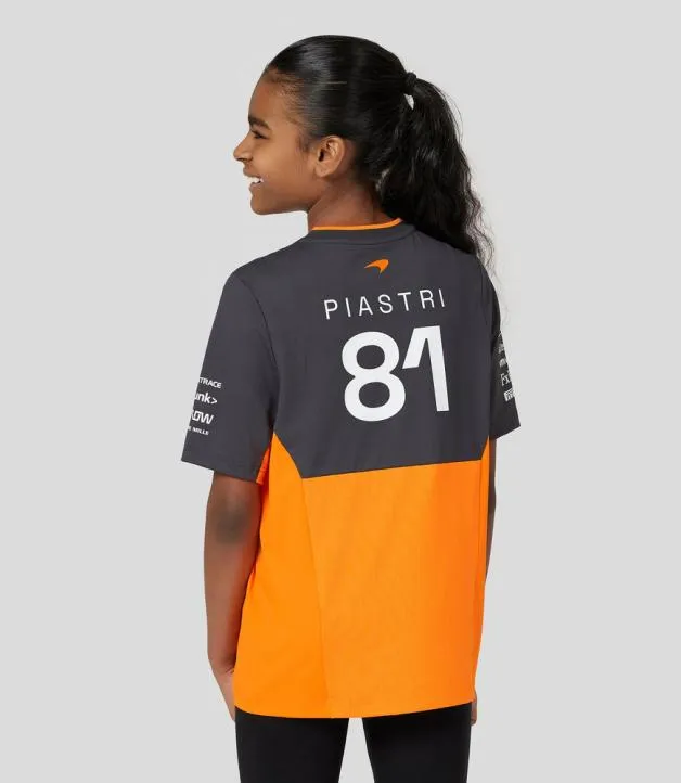 Junior Castore Junior McLaren Official Teamwear Set Up TShirt Oscar Piastri Formula 1 8211 PapayaPhantom