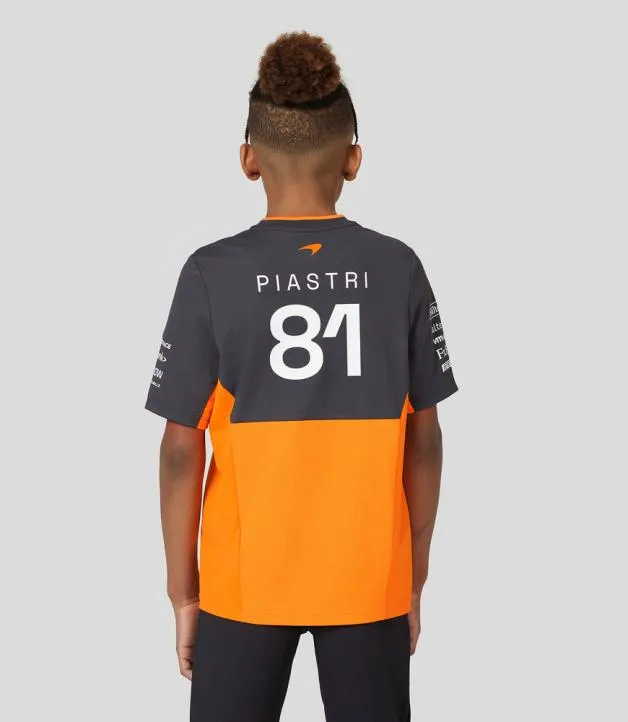 Junior Castore Junior McLaren Official Teamwear Set Up TShirt Oscar Piastri Formula 1 8211 PapayaPhantom