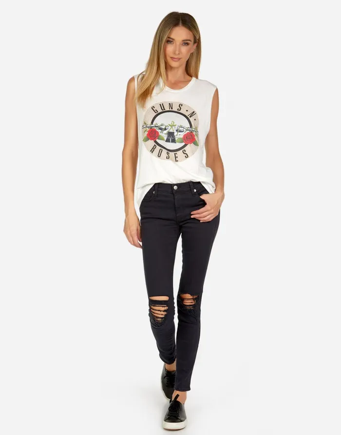 Kel Guns N039 Roses Milk Women039s Lauren Moshi Tanks