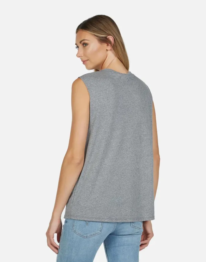 Kel Lucky Clover Heather Grey Women039s Lauren Moshi Tanks
