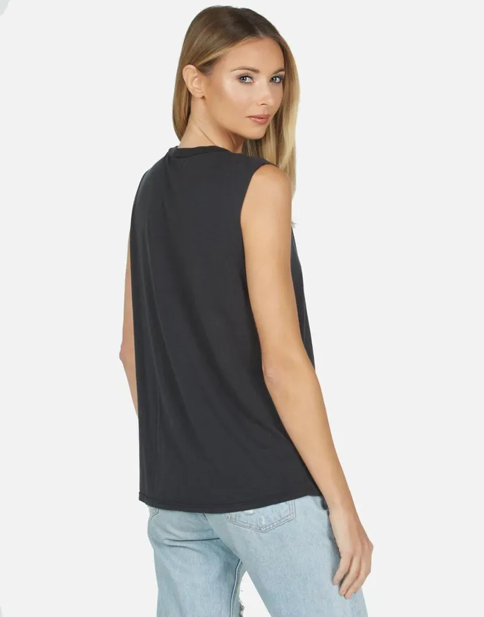 Kel Nailhead Skull Onyx Women039s Lauren Moshi Tanks