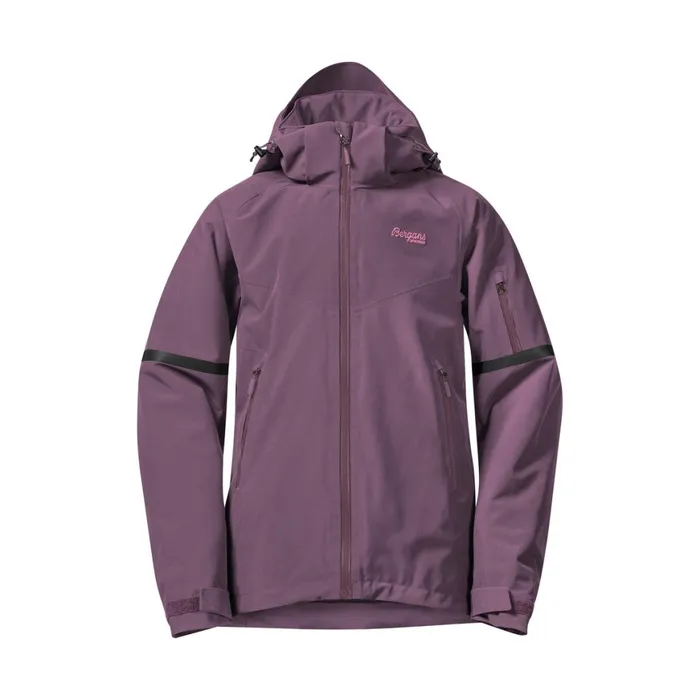Kids Bergans Of Norway Insulated Jackets Oppdal Insulated Youth Girl Jacket Dark Ruby Purple